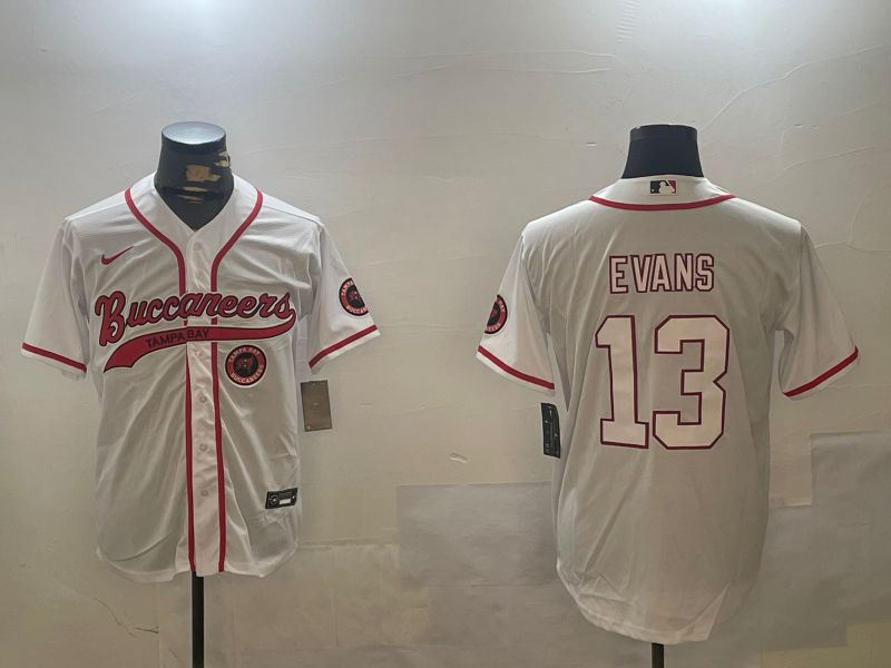 Men Tampa Bay Buccaneers #13 Evans White Joint Name 2024 Nike Limited NFL Jersey style 3->tampa bay buccaneers->NFL Jersey